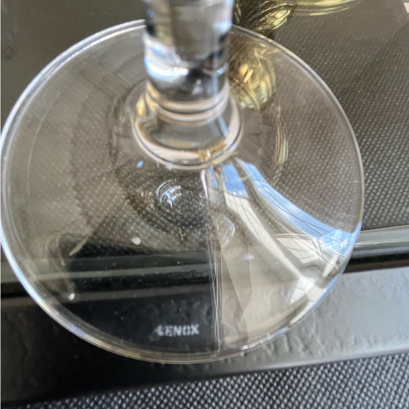 Lenox Crystal Etched Balloon Wine Glasses - Picture 4 of 6